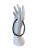 Bracelet pour cheville onyx mat