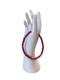 Bracelet pour cheville corail rouge