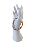 Bracelet acier inoxydable aventurine rose