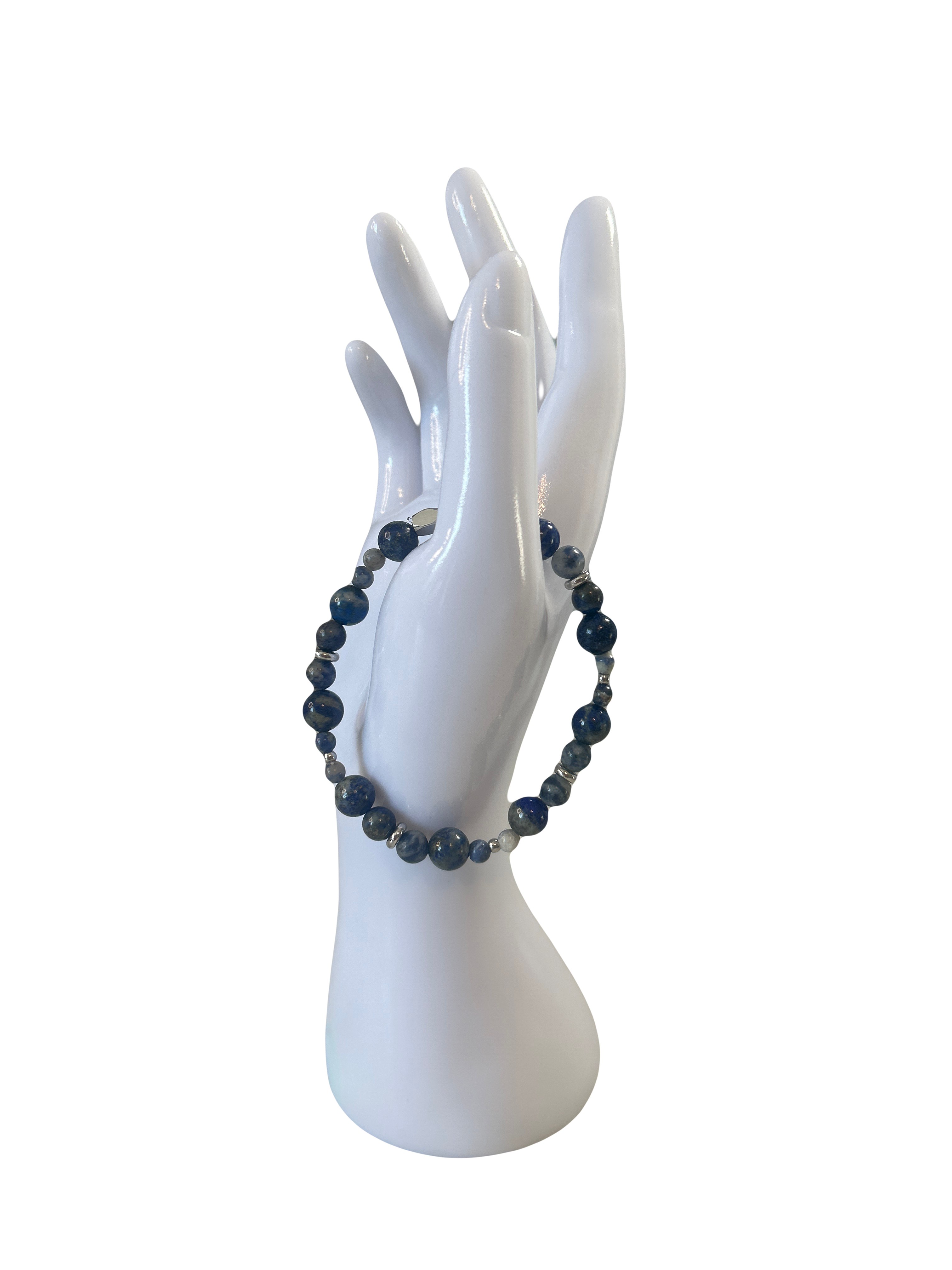 Bracelet acier inoxydable Sodalite