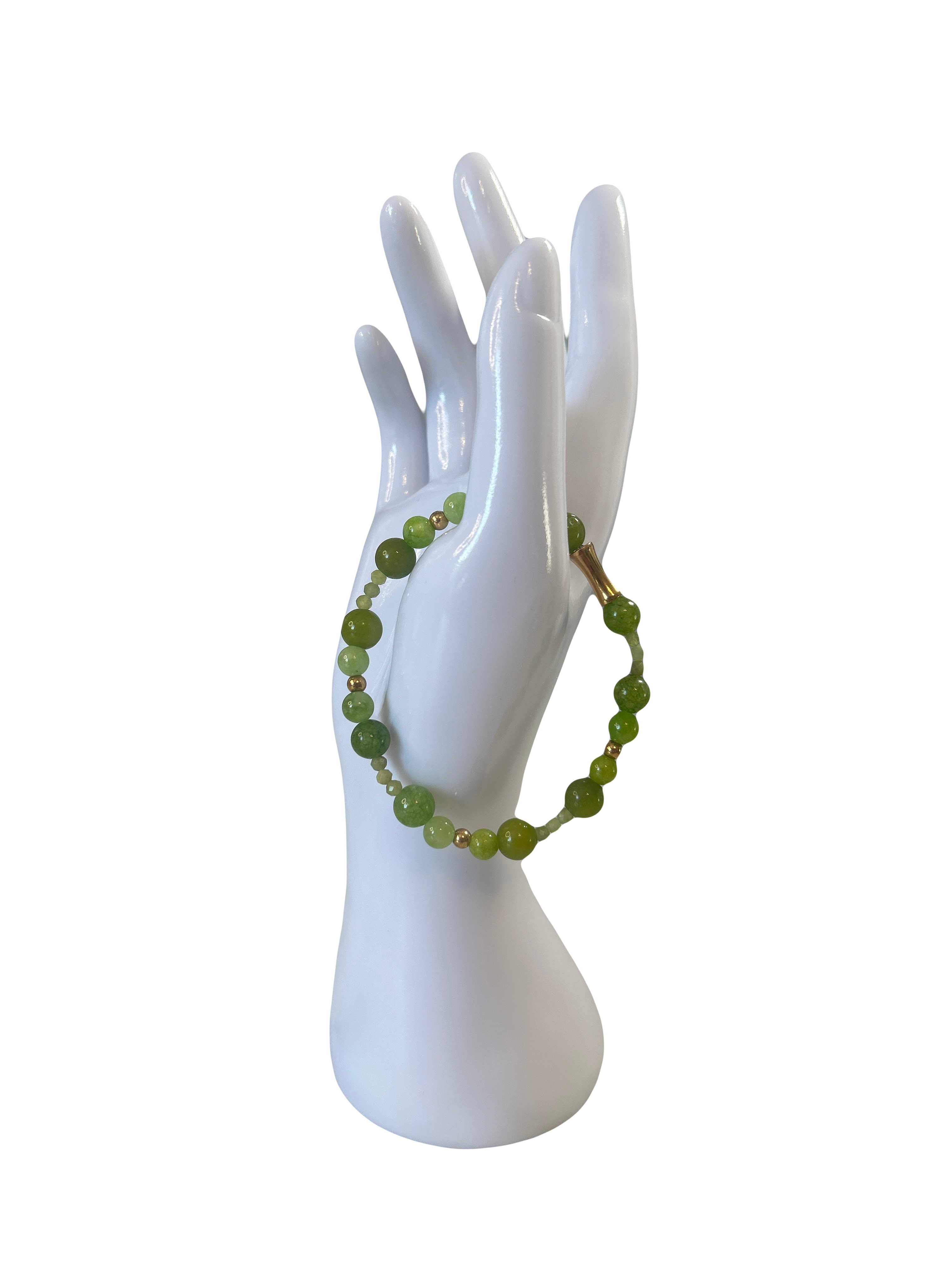 Bracelet acier inoxydable péridot