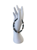 Bracelet acier inoxydable obsidienne, œil de tigre et hématite