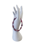 Bracelet acier inoxydable lépidolite