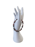 Bracelet acier inoxydable Rhodonite
