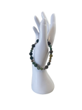 Bracelet acier inoxydable agate indienne
