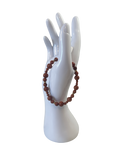 Bracelet acier inoxydable pierre de sable d’or