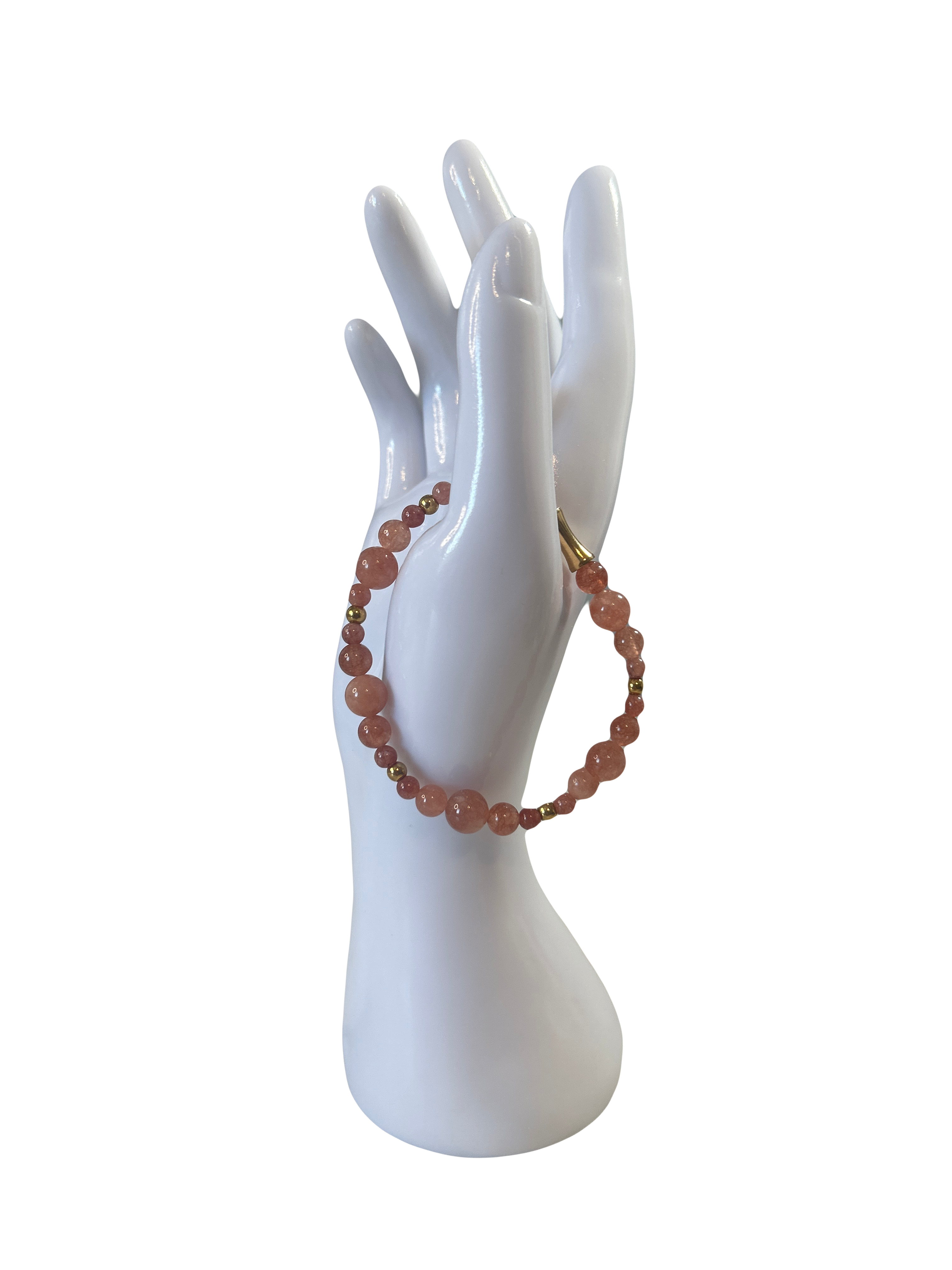 Bracelet acier inoxydable pierre de soleil