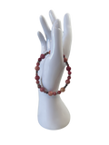 Bracelet acier inoxydable rhodochrosite