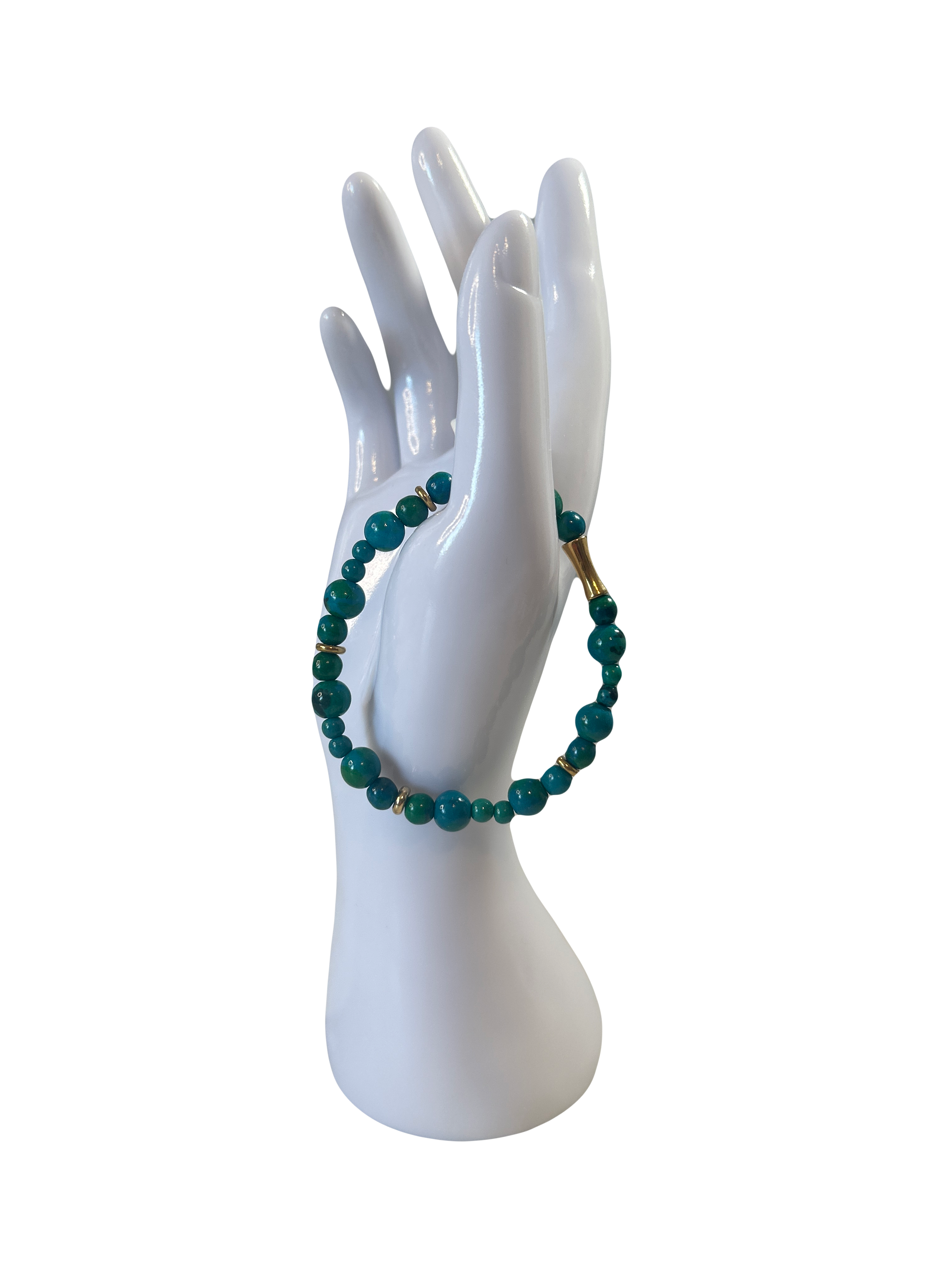 Bracelet acier inoxydable chrysocolle