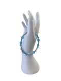 Bracelet acier inoxydable aigue marine