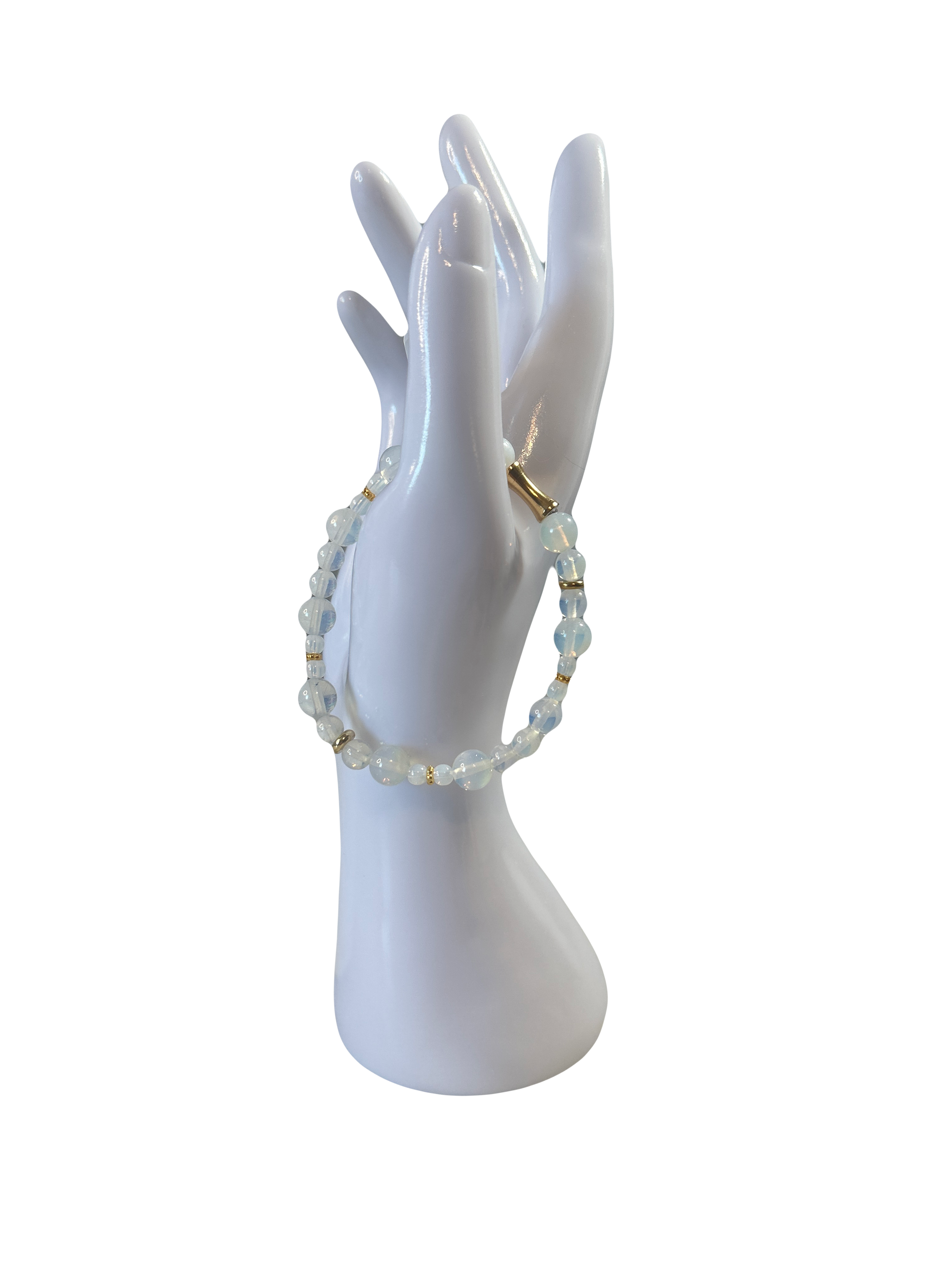 Bracelet acier inoxydable opaline