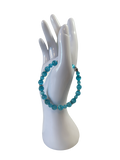 Bracelet acier inoxydable œil de chat bleu
