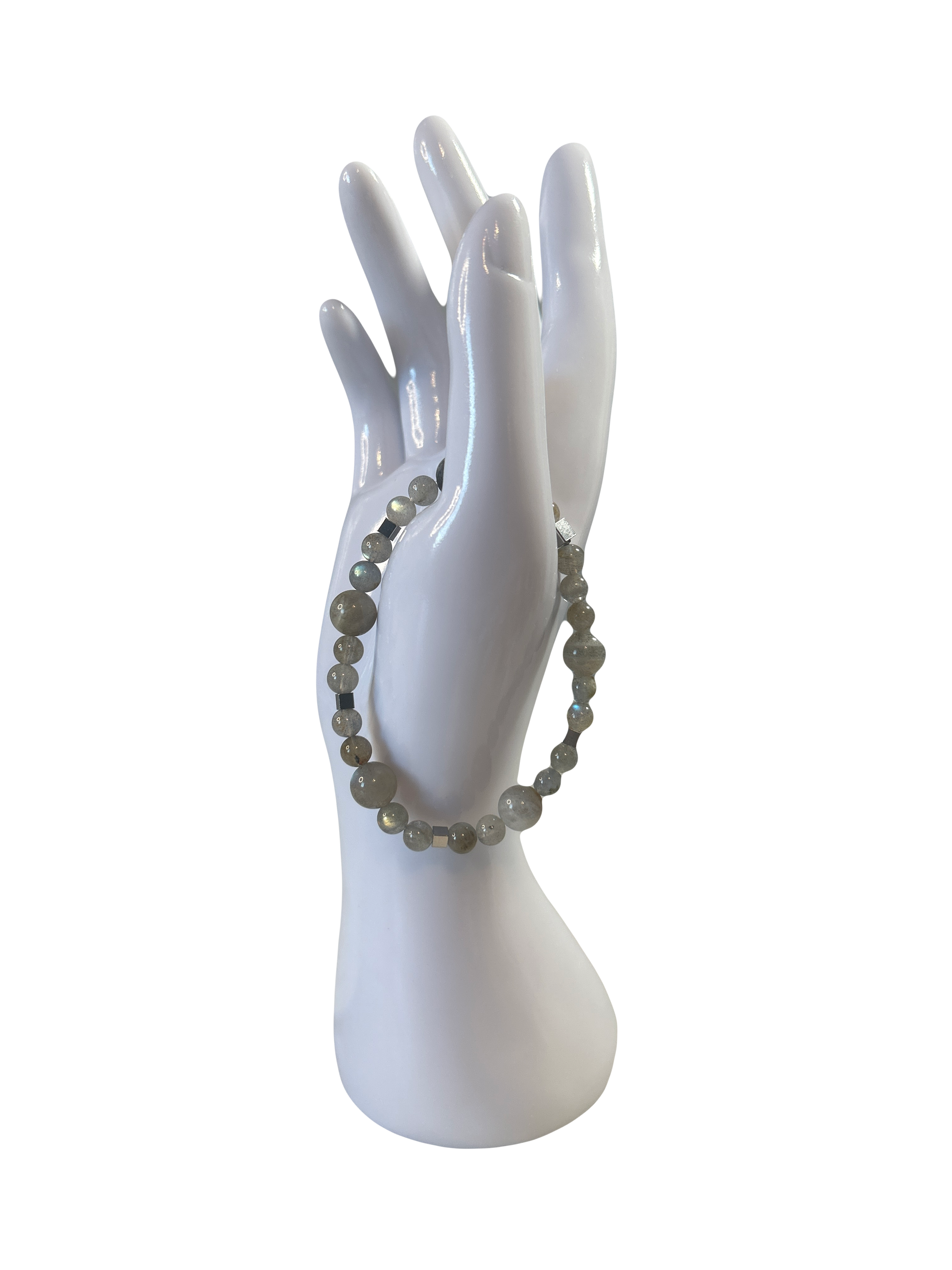 Bracelet acier inoxydable Labradorite