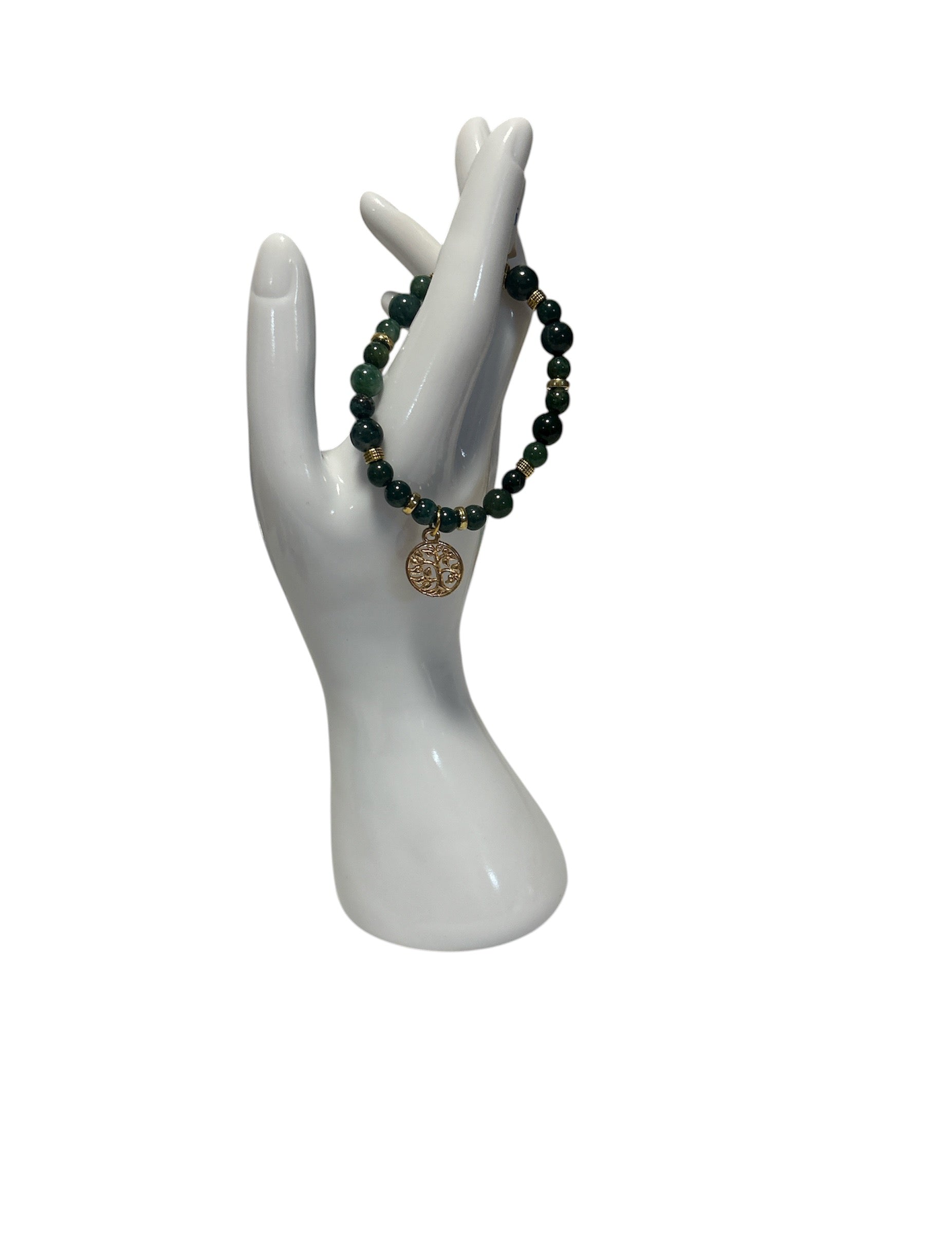 Bracelet Agate mousse