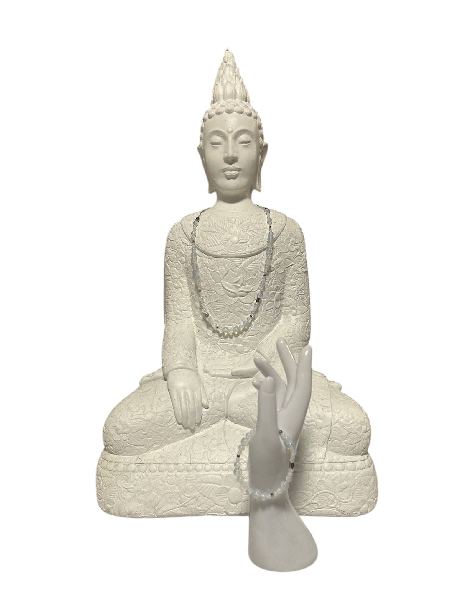 Ensemble collier et bracelet acier inoxydable Opaline