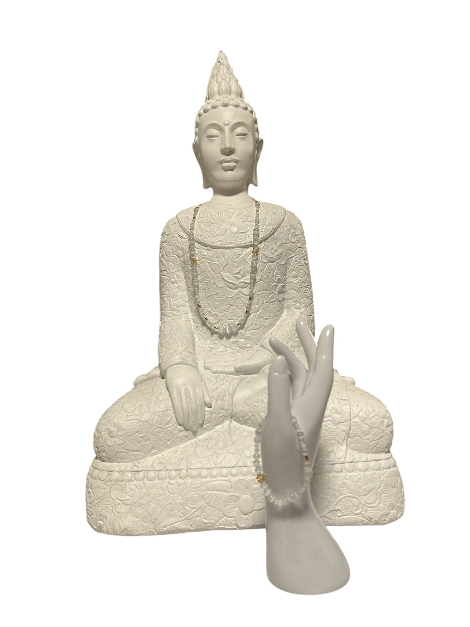 Ensemble collier et bracelet acier inoxydable pierre de lune