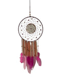 Capteur de rêve 12 pouces Quartz fraise et Quartz rose