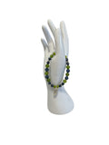 Bracelet jaspe bleu et péridot