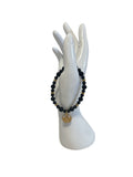 Bracelet pierre de sable d’or bleu