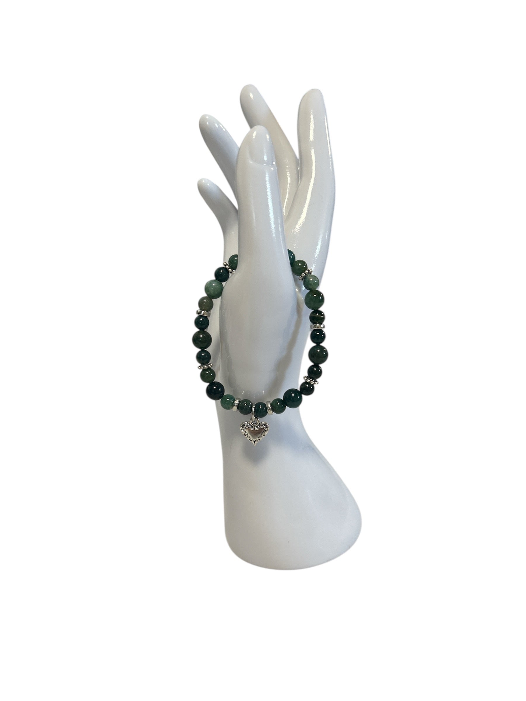 Bracelet agate mousse