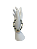 Bracelet Phrénite et obsidienne