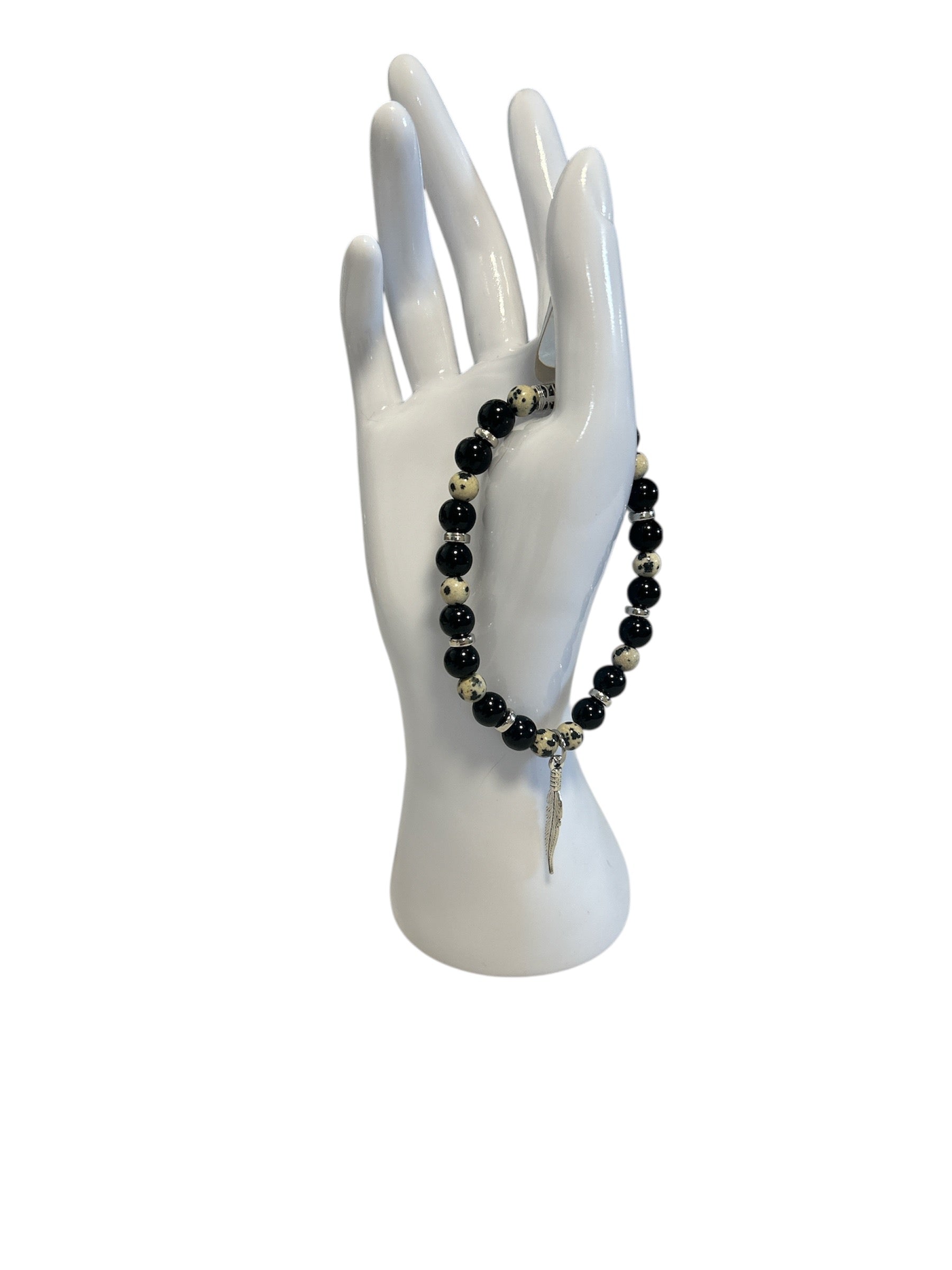 Jaspe dalmatien et onyx homme