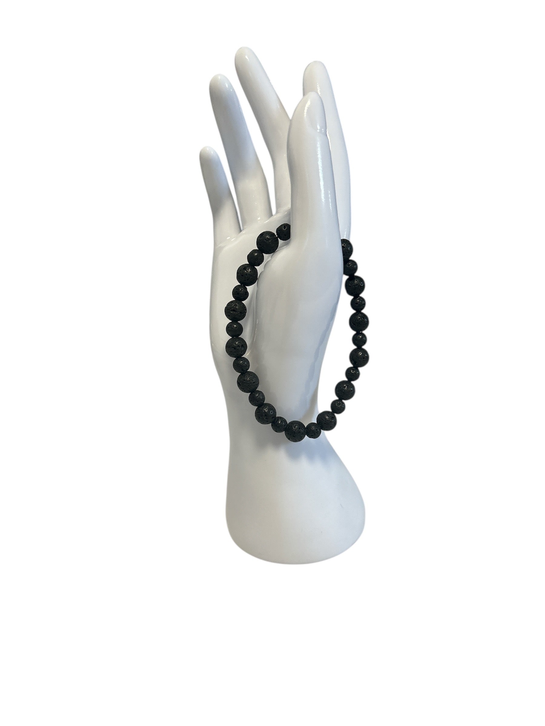 bracelet Pierre de lave homme