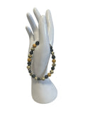 bracelet Hématite et jaspe dalmatien homme