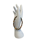 bracelet Pierre d’acajou et Unakite homme