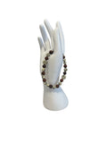 bracelet Œil de taureau et jaspe dalmatien homme