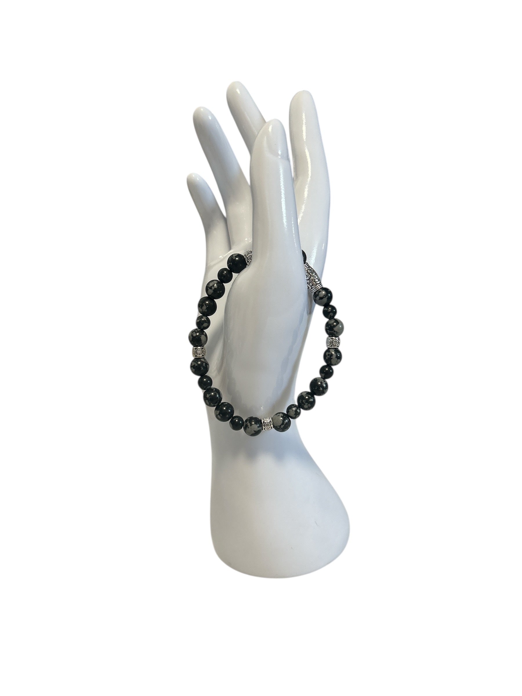 Bracelet Obsidienne homme