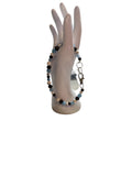 Attache cellulaire howlite et aigue marine