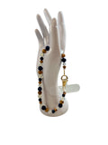Attache cellulaire opaline et lapis lazuli